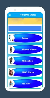 FF ONETAP and EMOTES android App screenshot 1